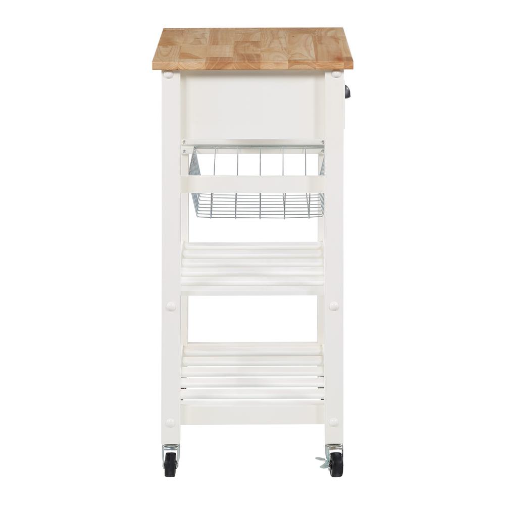 Hampton Kitchen Cart White. Picture 3