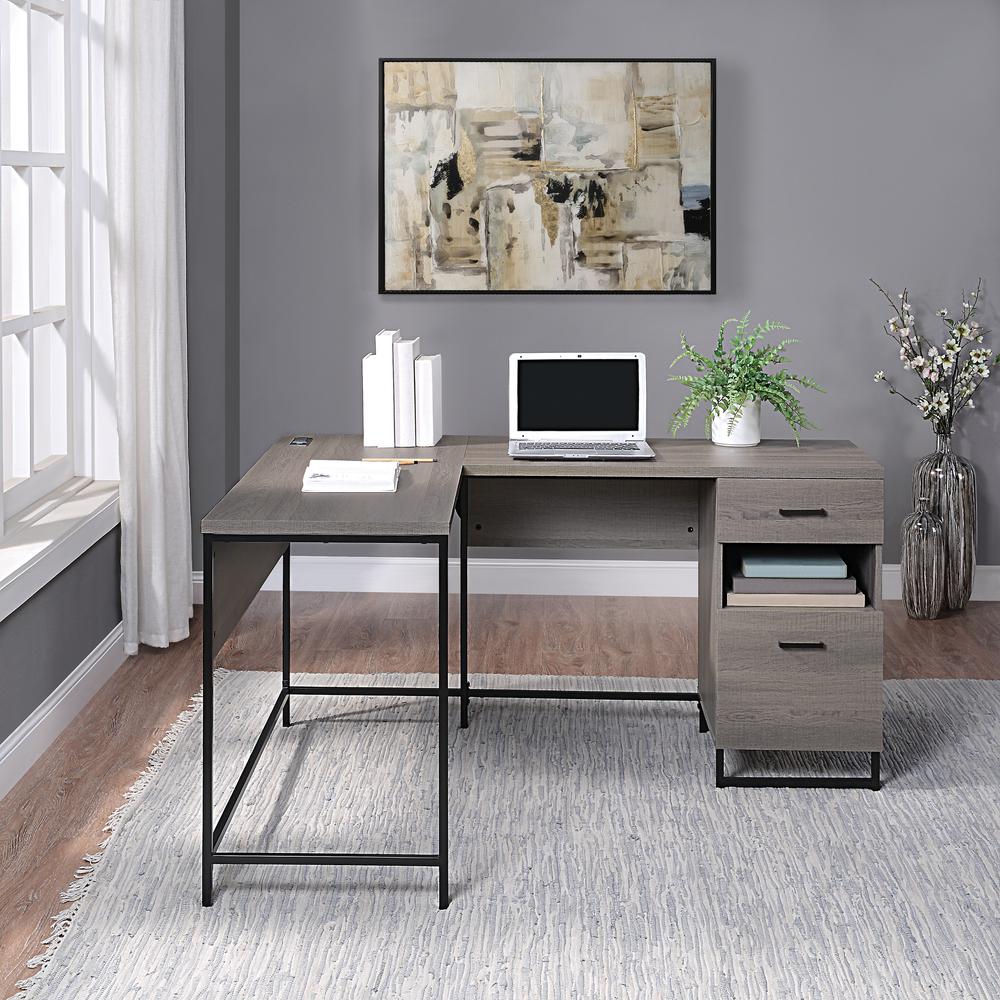 Hagney Lane L-Shape Desk. Picture 8