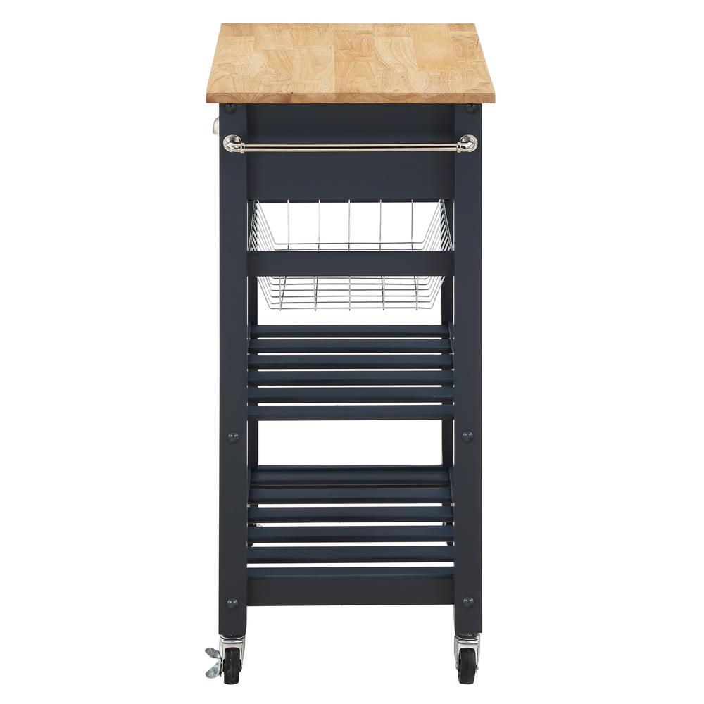 Hampton Kitchen Cart Blue. Picture 3