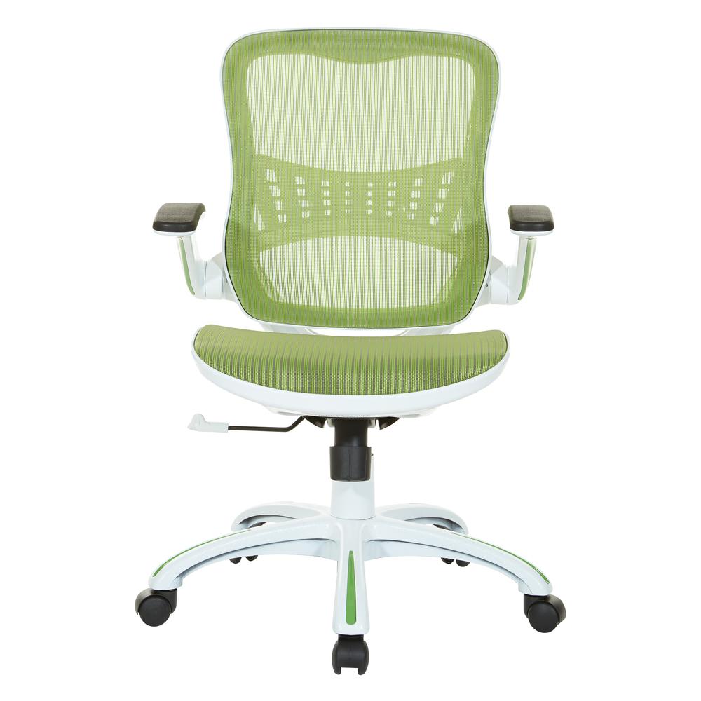 Riley Office Chair with Green Mesh, RLY26-GN. Picture 2