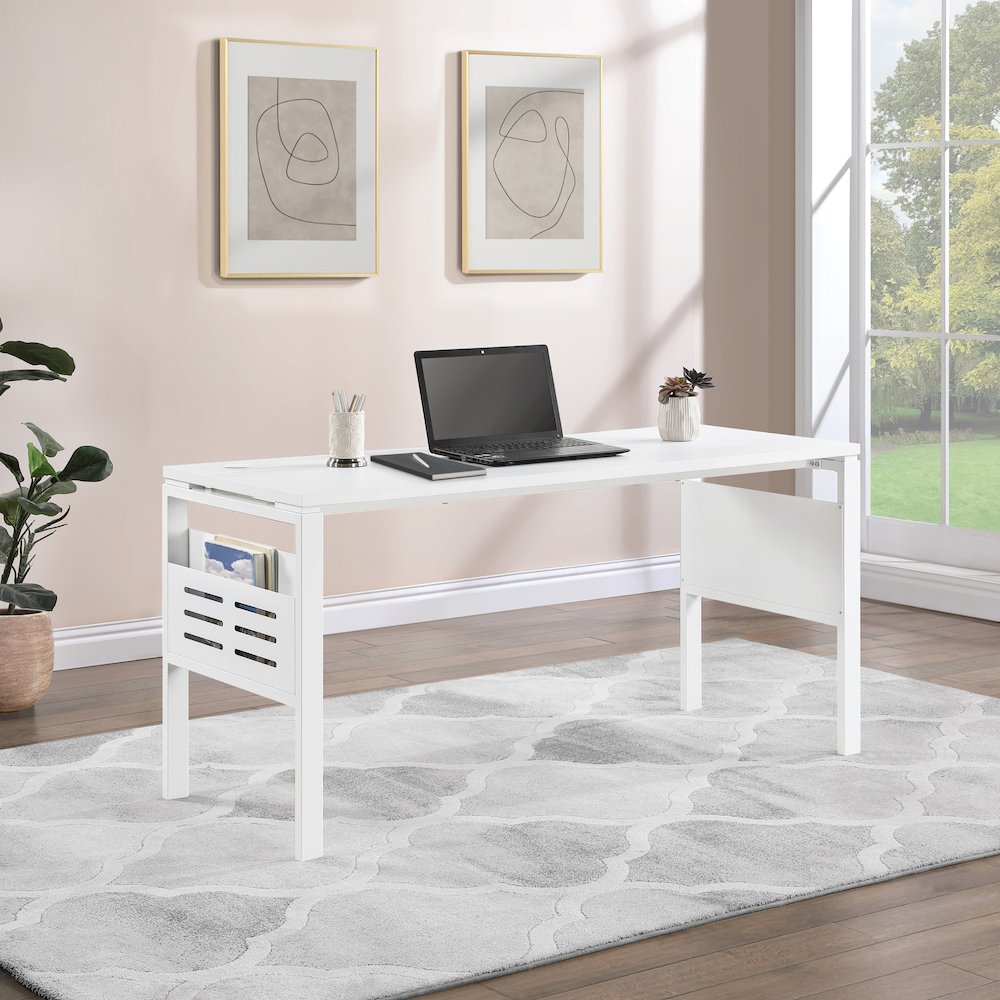 60" Desk with Storage. Picture 6