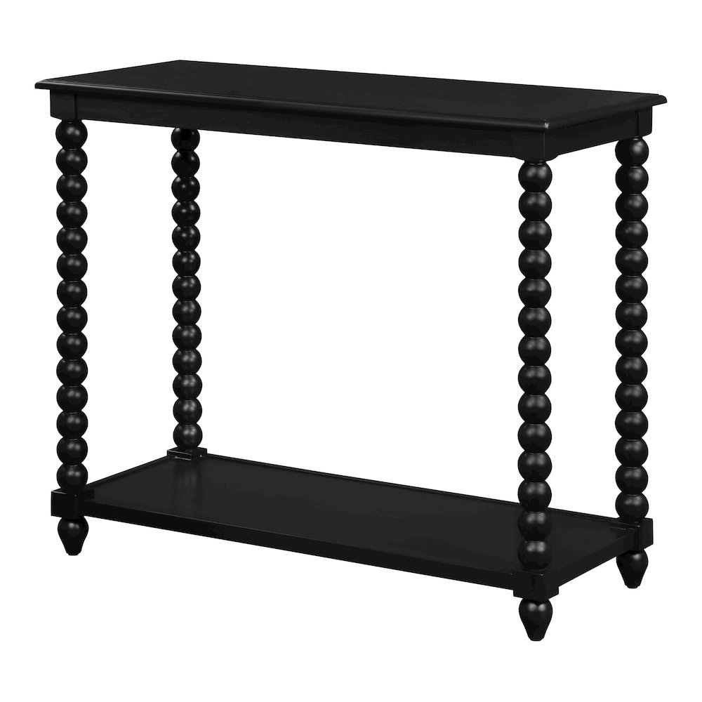 Elise Foyer Table in Black Finish. Picture 4