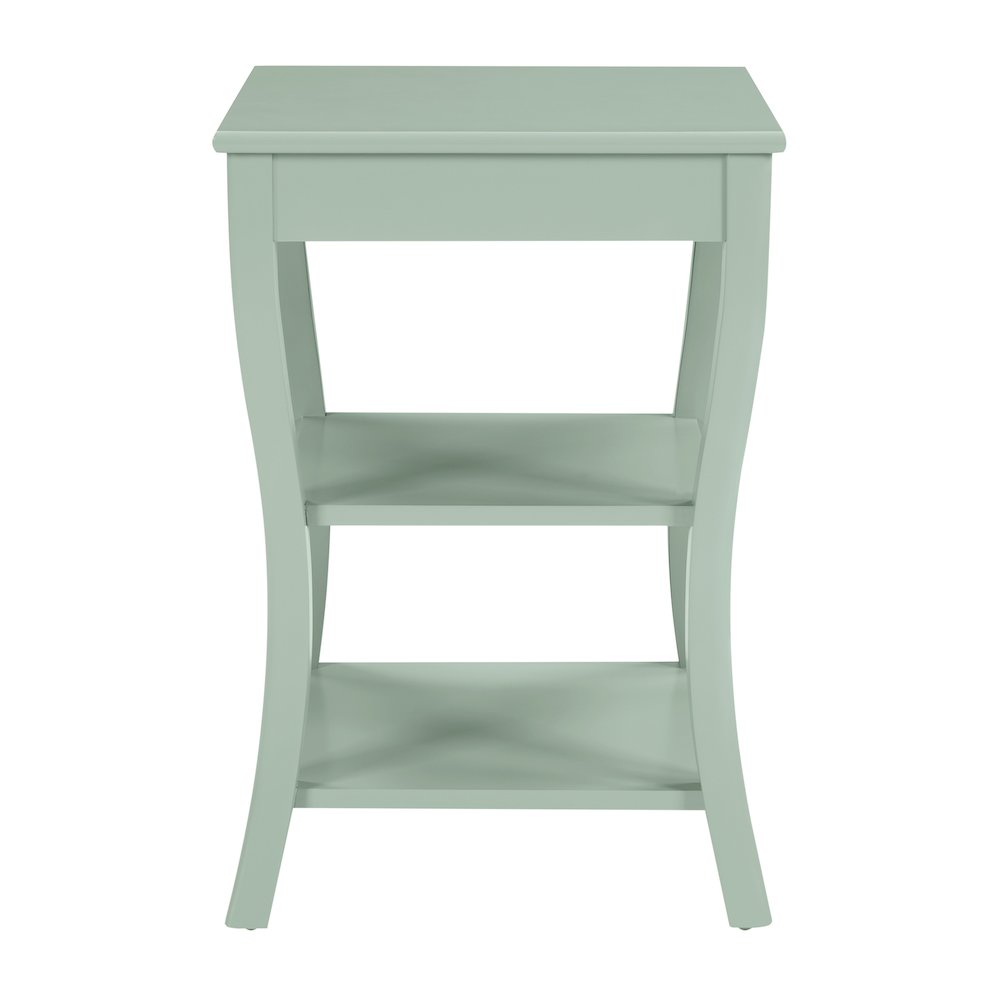 Golden Side Table in Sage Green Wood Finish. Picture 6