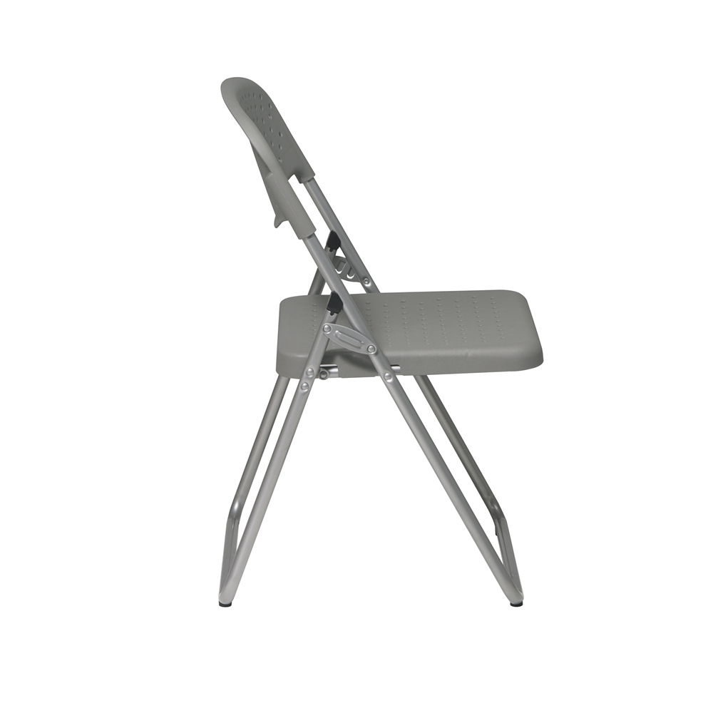 Folding Chair with Plastic Seat and Back. Picture 2