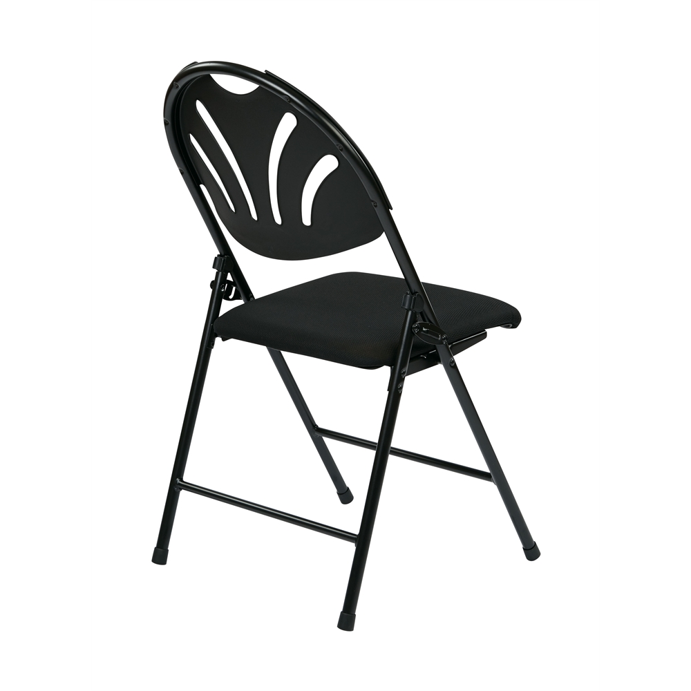 Folding Chair with Plastic Fan Back. Picture 3
