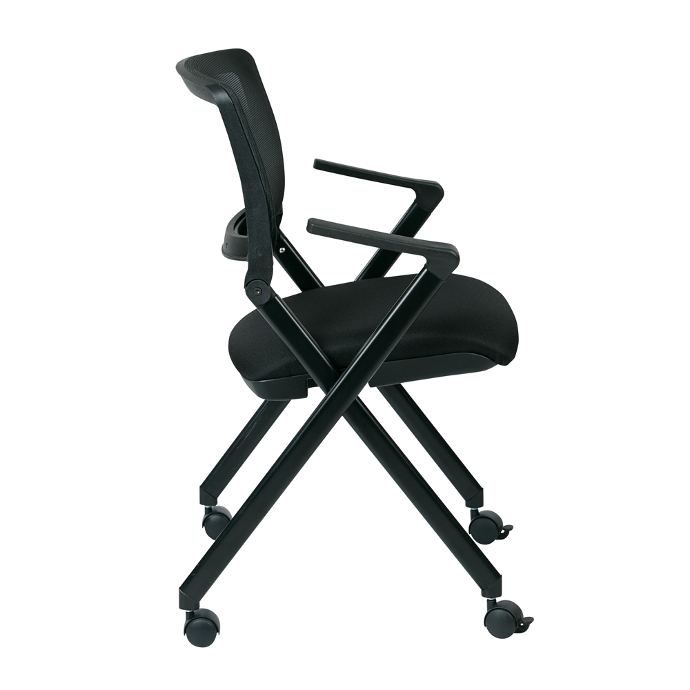 Folding Chair with breathable Mesh Back. Picture 2