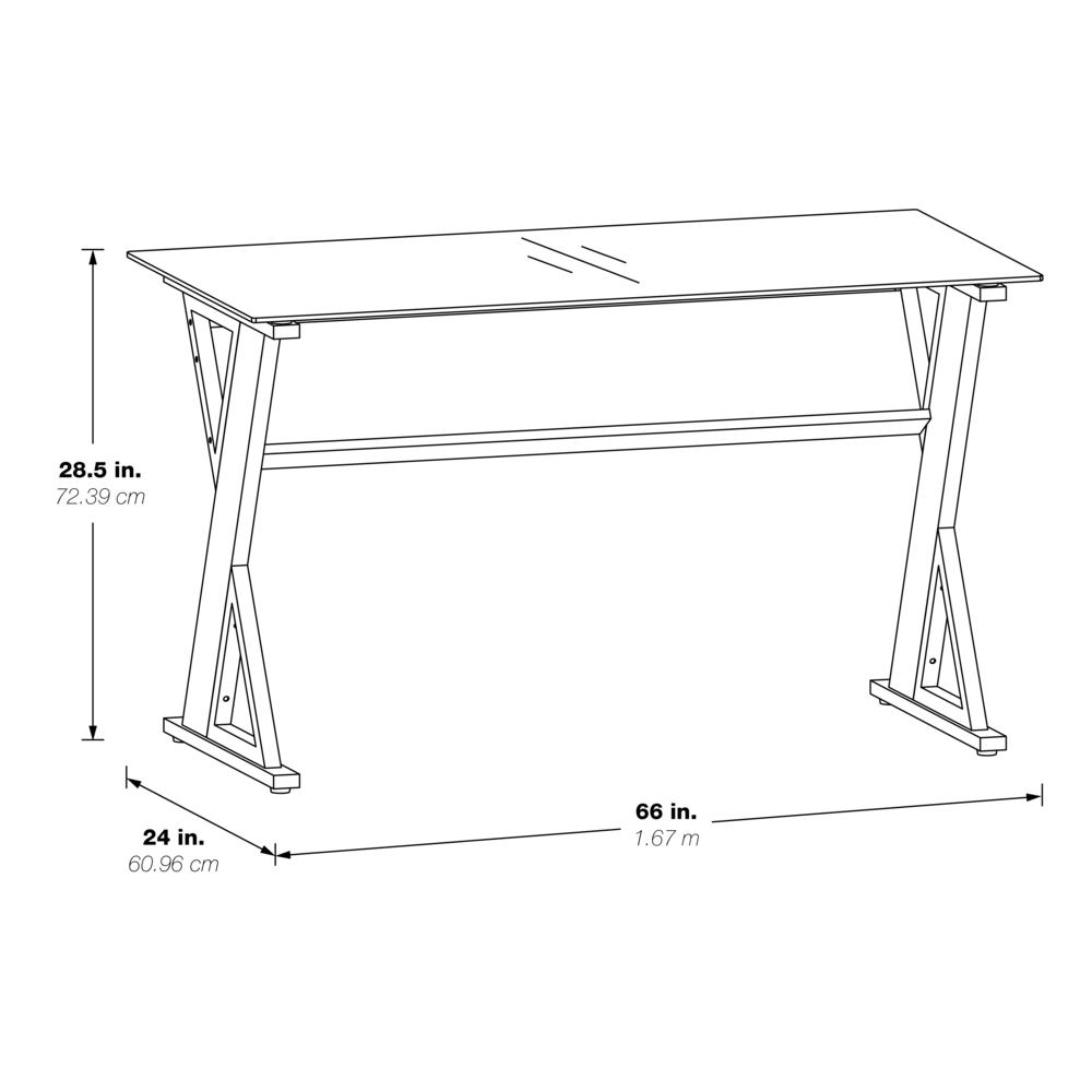 Zenos 48" Desk in Traditional Cherry. Picture 2