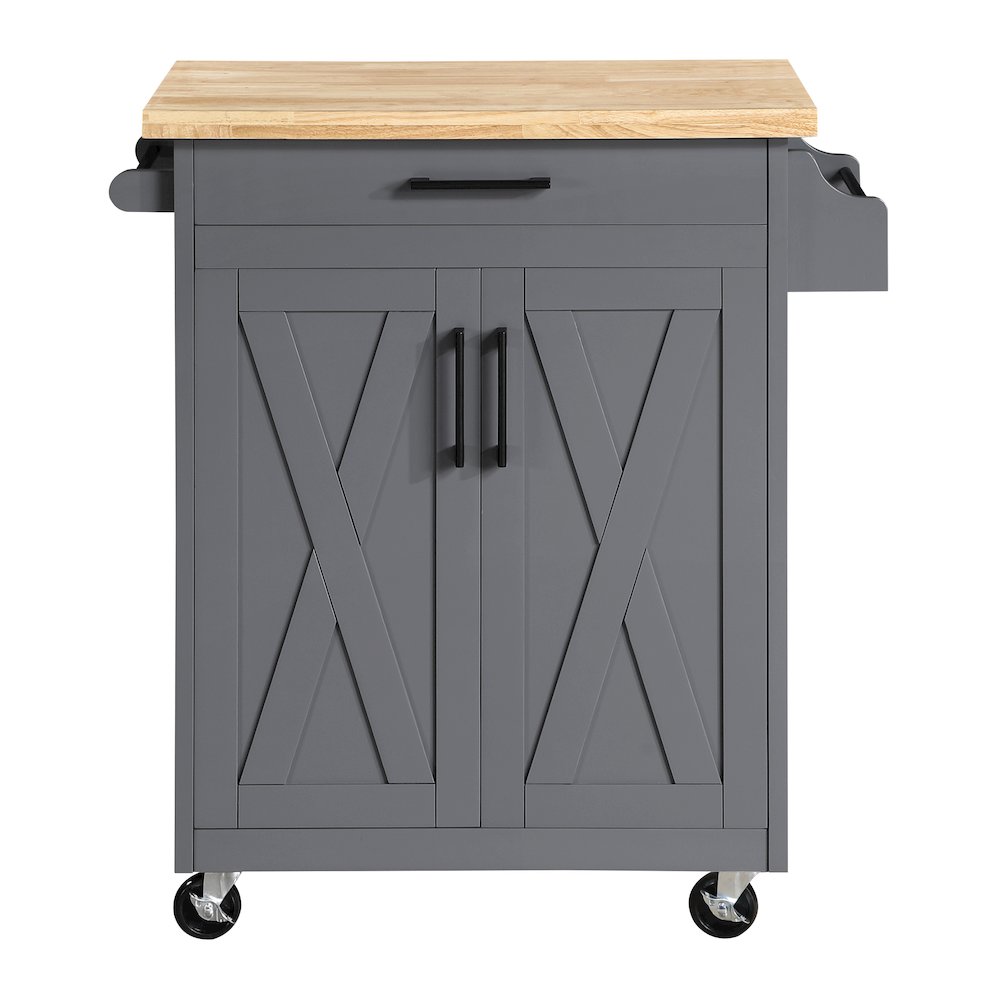 Bolten Kitchen Cart in Grey Finish. Picture 3