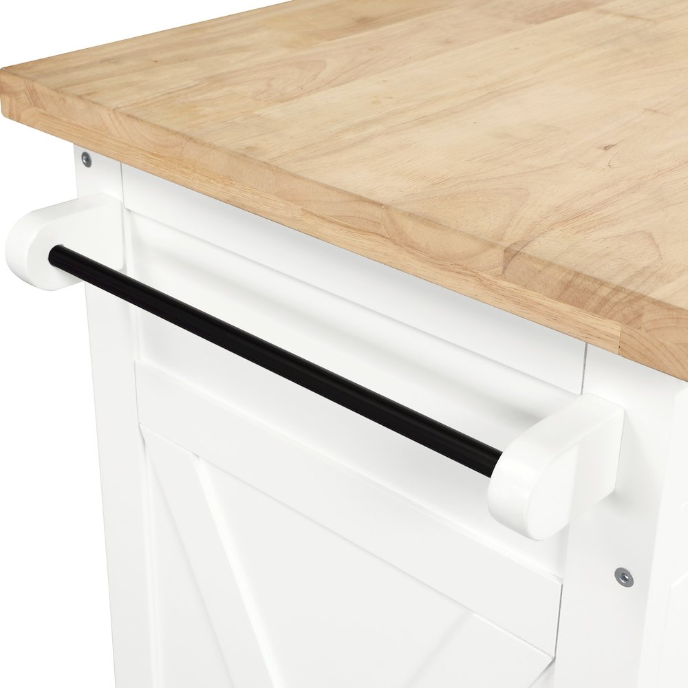 Bolten Kitchen Cart in White FInish. Picture 11