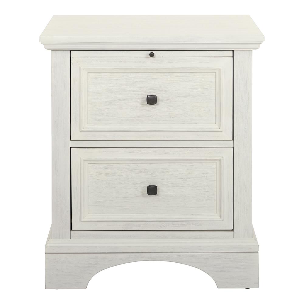 Farmhouse Basics Nightstand, Rustic White. Picture 3