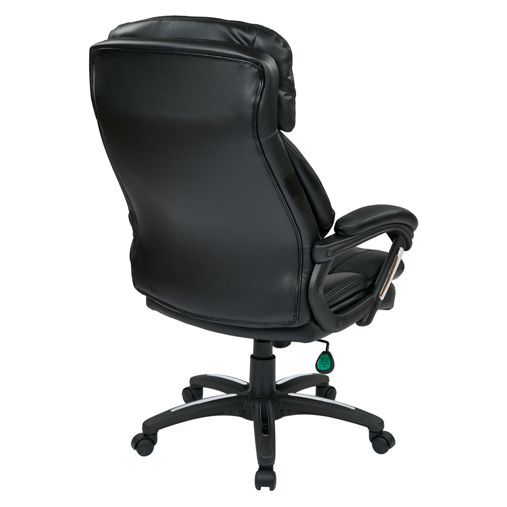 Oversized Faux Leather Executive Chair. Picture 3