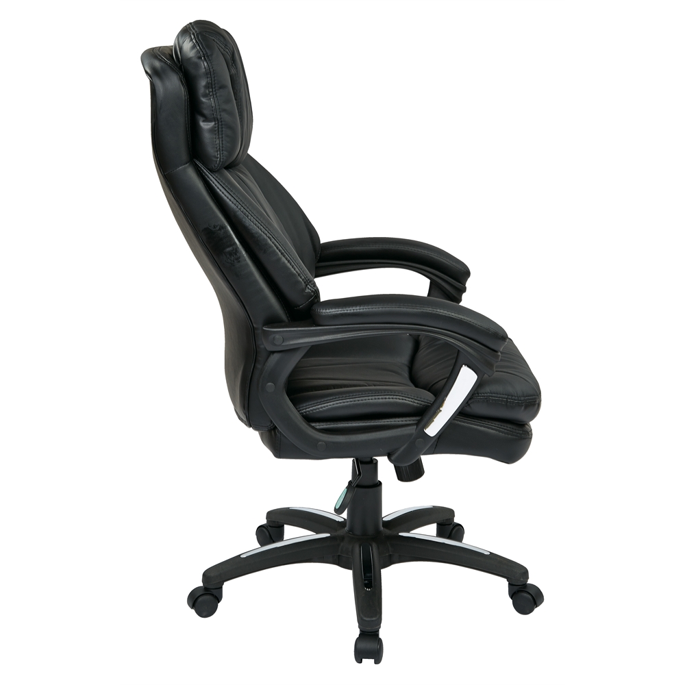 Oversized Faux Leather Executive Chair. Picture 2