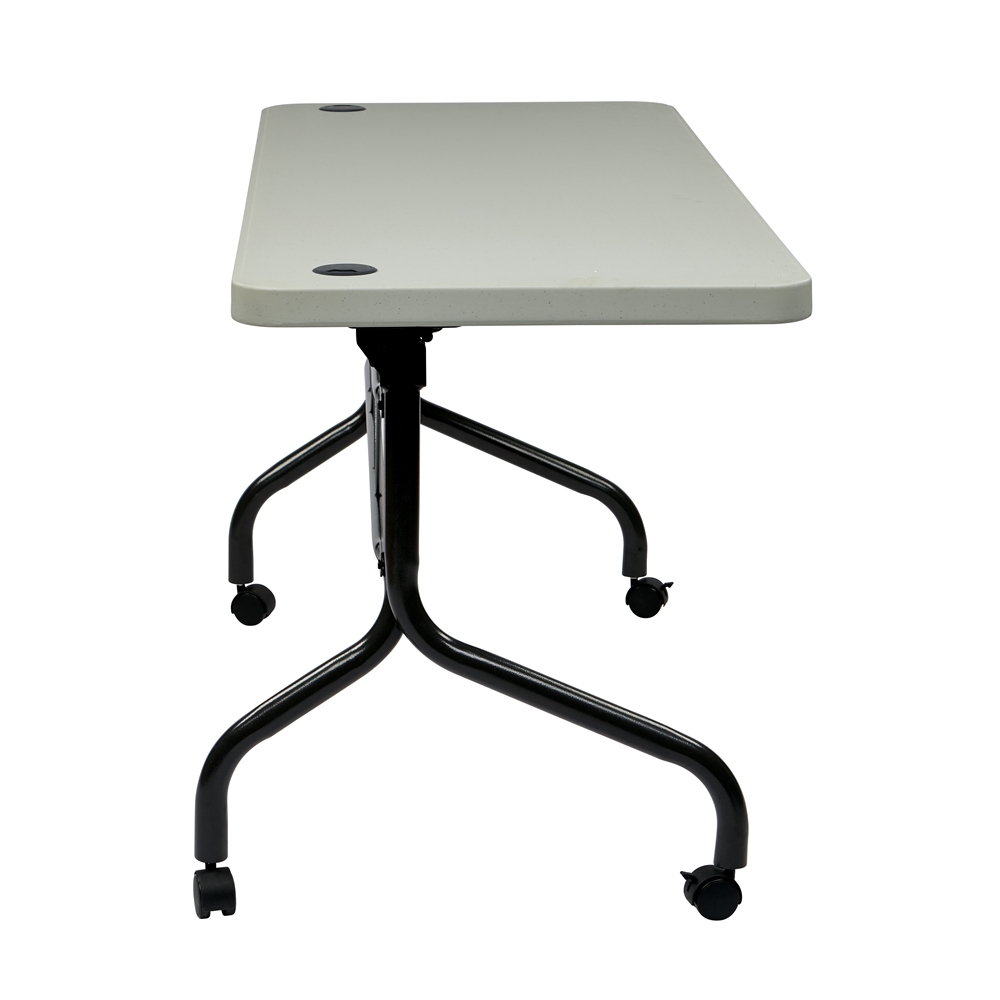 5’ Resin Multi Purpose Flip Table with Locking Casters. Picture 2