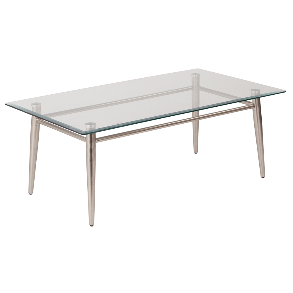 Brooklyn Glass Top Coffee Table. Picture 1