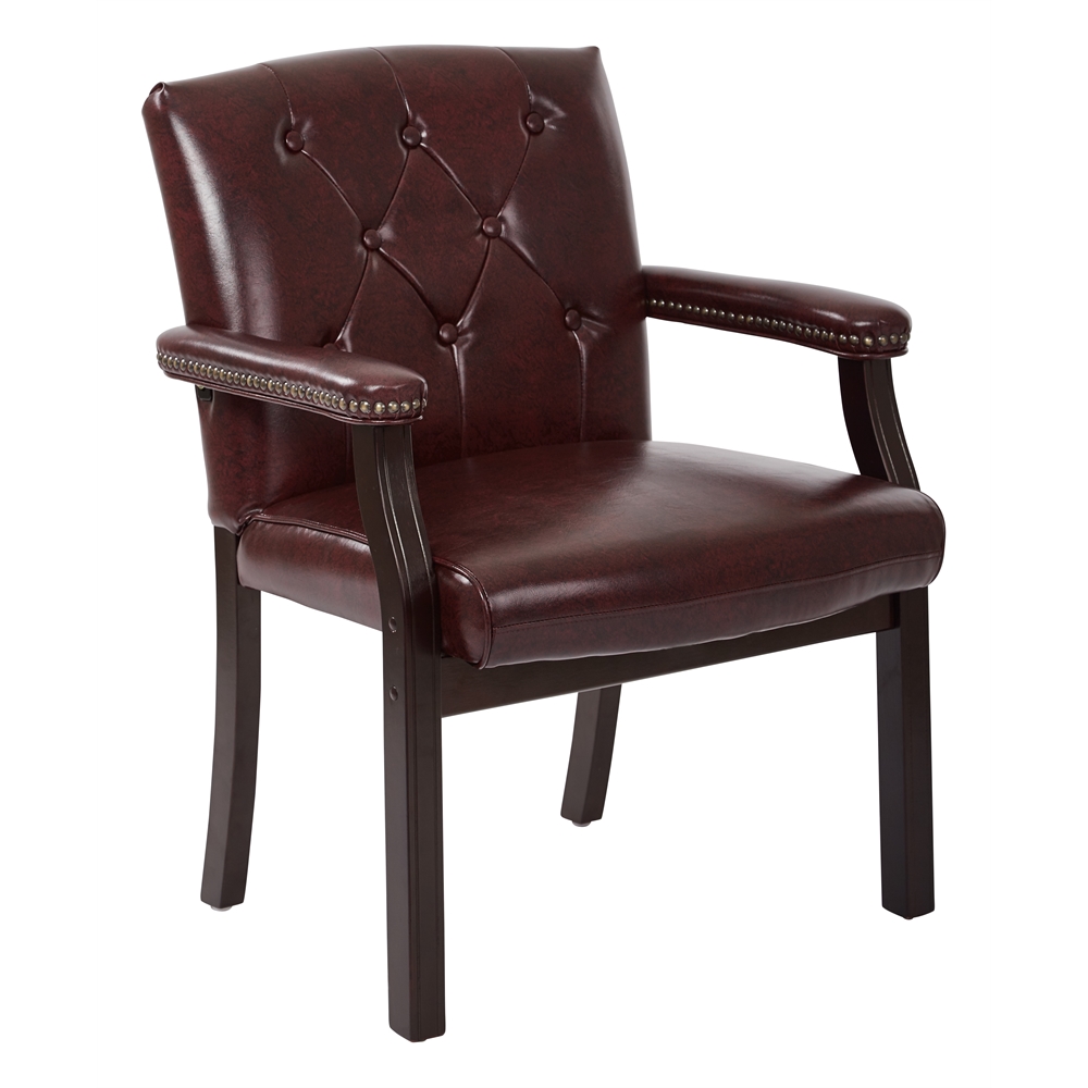 Traditional Visitors Chair with Padded Arms. Picture 1