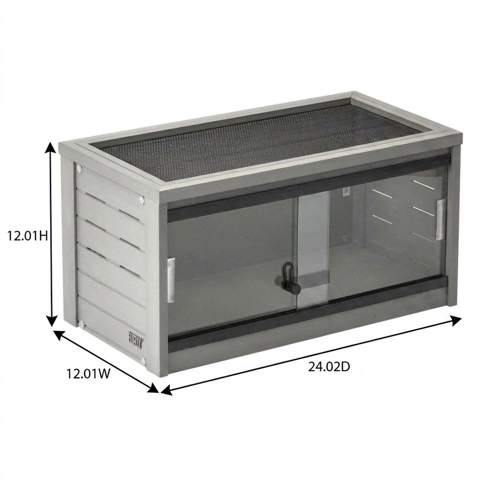 Grey reptile lounge bed with padded interior and durable design. Picture 7