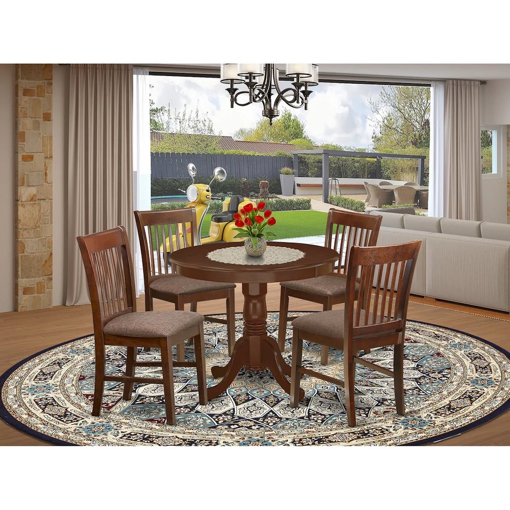 Dining Room Set Mahogany, ANNO5-MAH-C. Picture 5