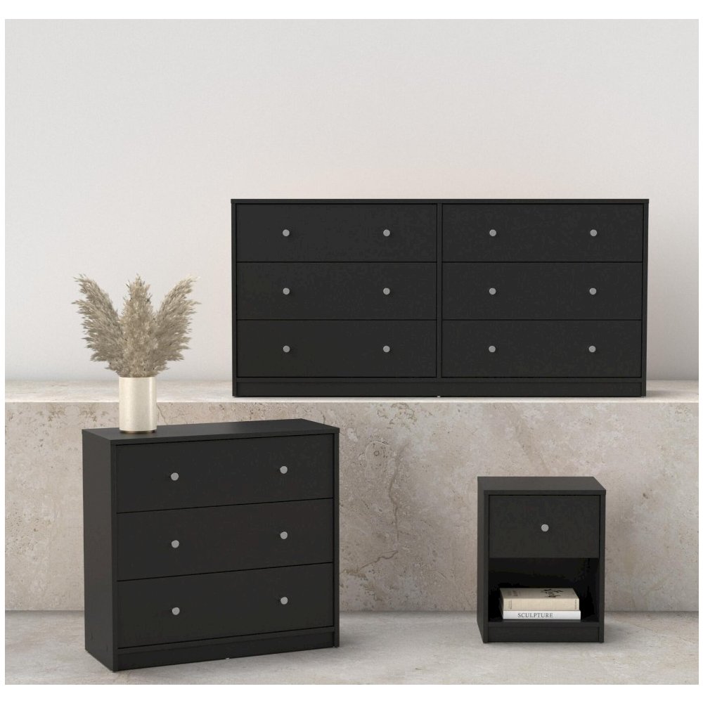Portland 3-Piece Bedroom Set, Black. Picture 2