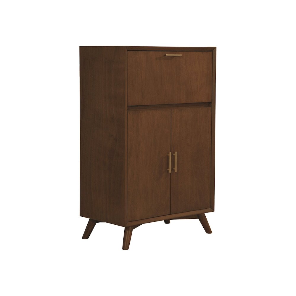 Flynn Large Bar Cabinet w/Drop Down Tray, Walnut. Picture 4