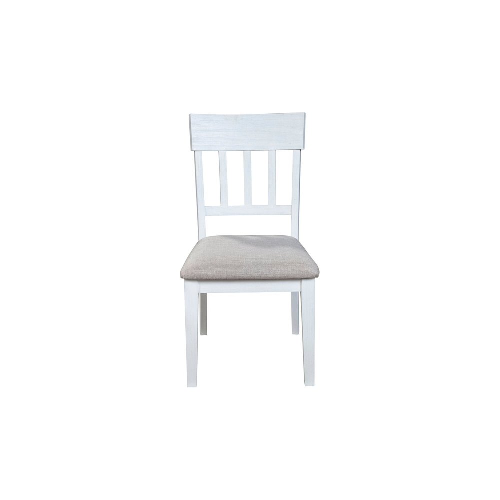 Donham Set of 2 Side Chairs, White. Picture 1