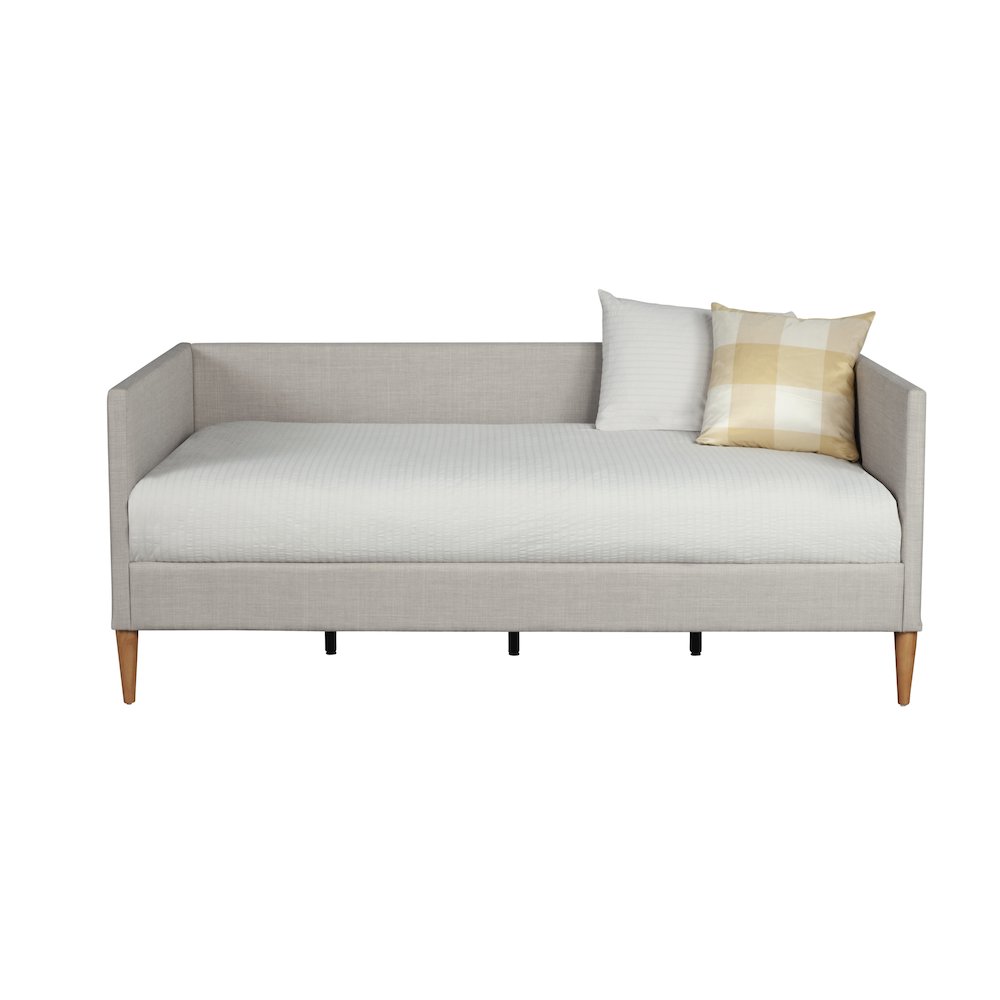 Britney Twin Day Bed, Light Grey Linen. Picture 5