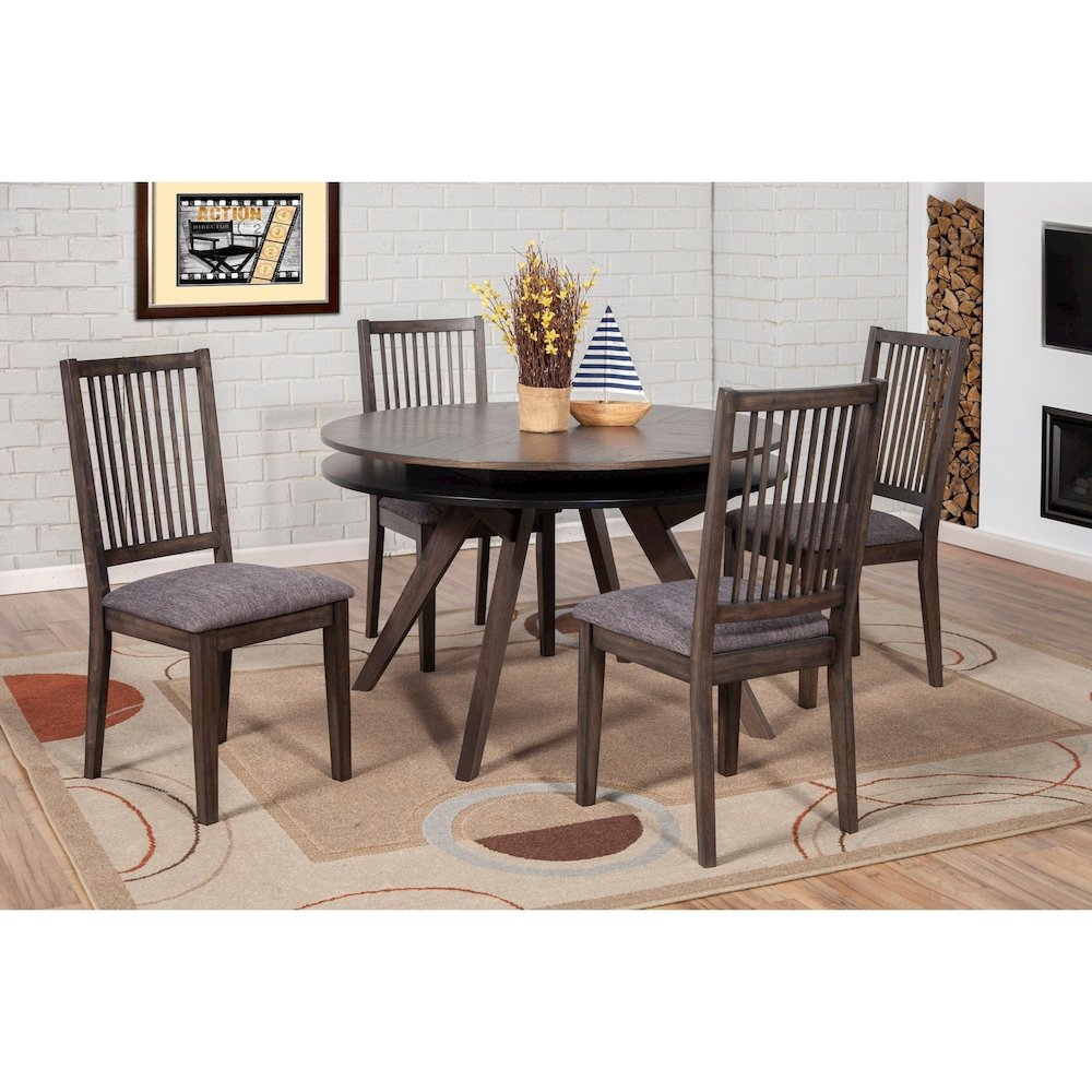 Lennox Set of 2 Side Chairs, Dark Tobacco. Picture 4