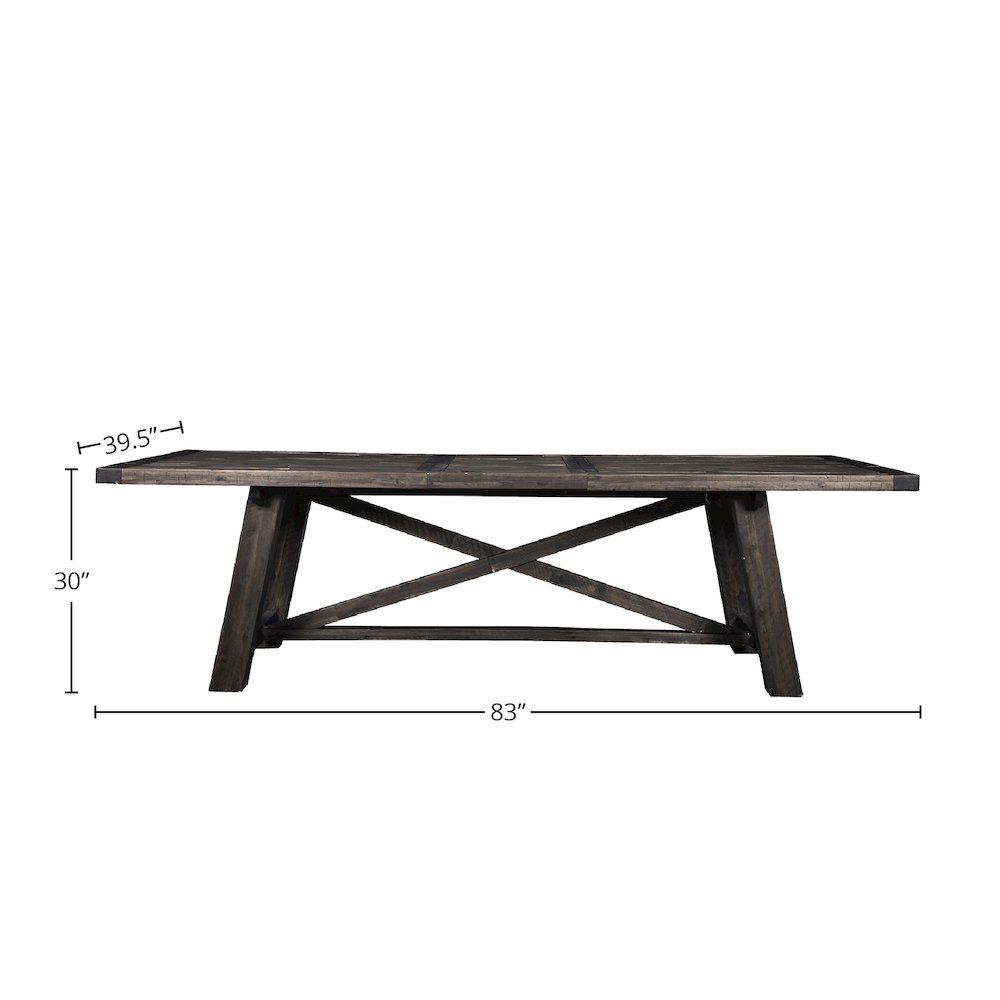 Newberry Extension Dining Table, Salvaged Grey. Picture 1