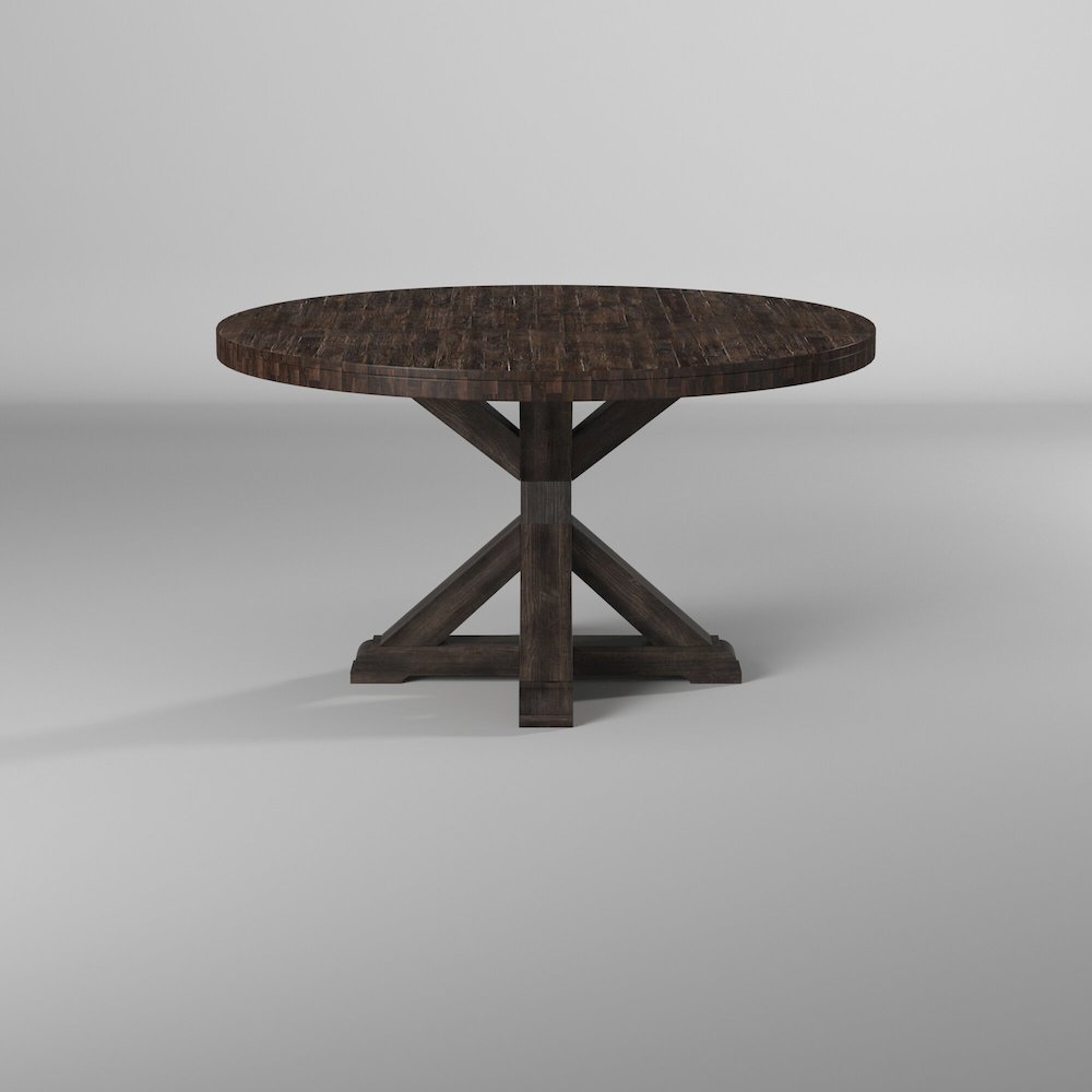 Newberry Round Dining Table, Salvaged Grey. Picture 3