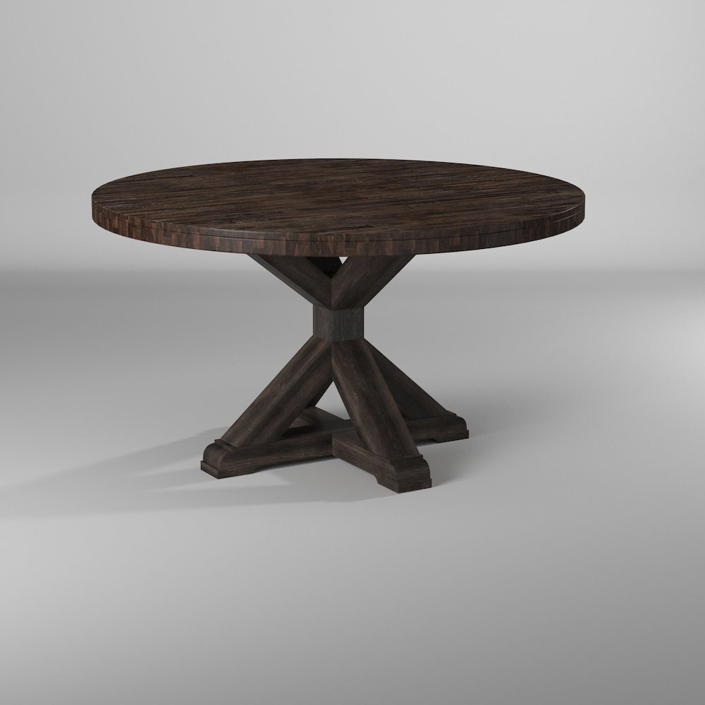 Newberry Round Dining Table, Salvaged Grey. Picture 5