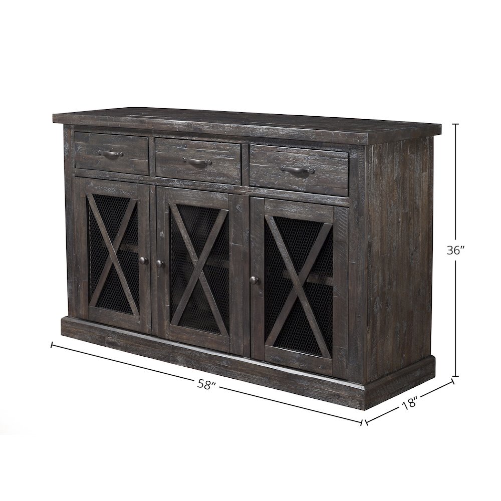 Newberry Sideboard, Salvaged Grey. Picture 1