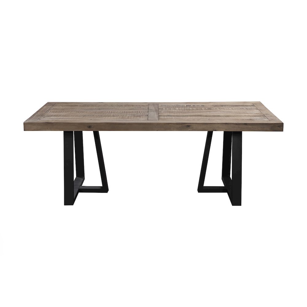 Prairie Rectangular Dining Table, Natural/Black. Picture 3
