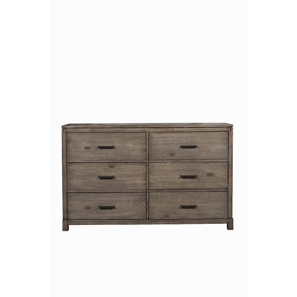 Sydney 6 Drawer Dresser, Weathered Grey. Picture 2