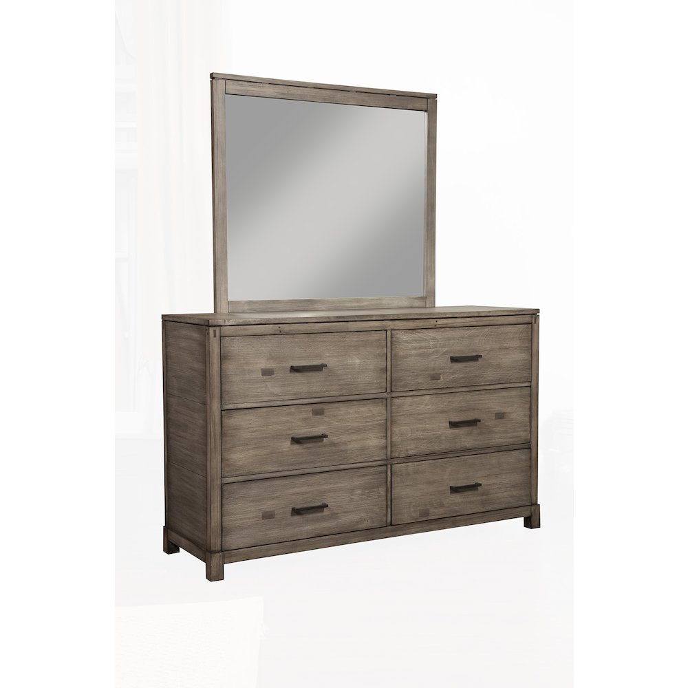 Sydney 6 Drawer Dresser, Weathered Grey. Picture 5