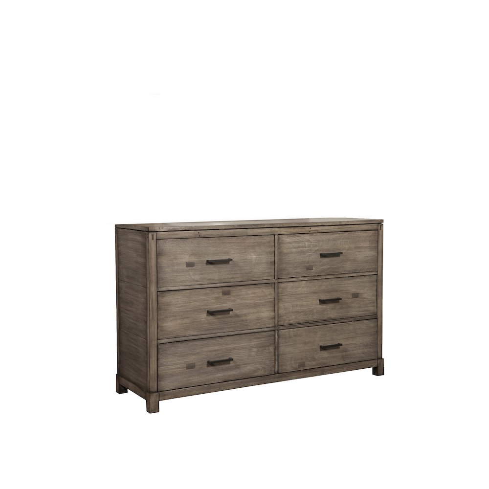 Sydney 6 Drawer Dresser, Weathered Grey. Picture 3