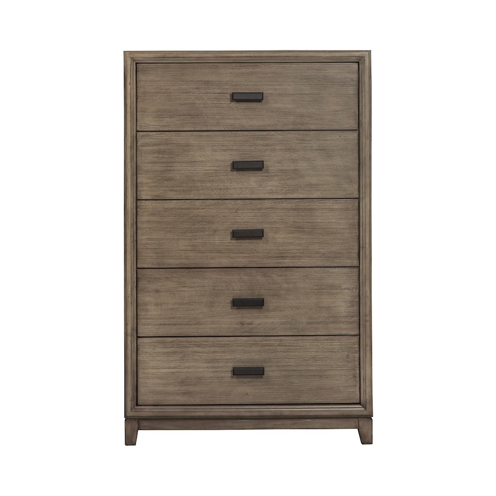Camilla 5 Drawer Chest, Antique Grey. Picture 1