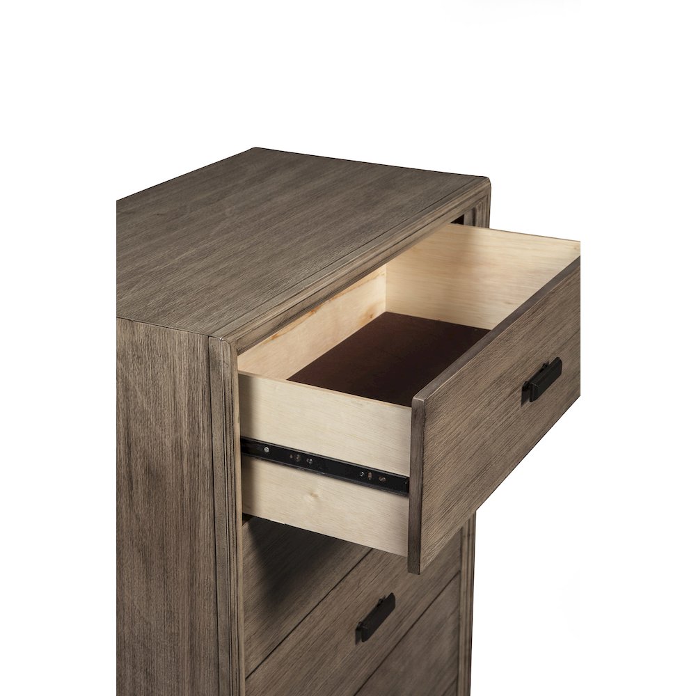 Camilla 5 Drawer Chest, Antique Grey. Picture 2