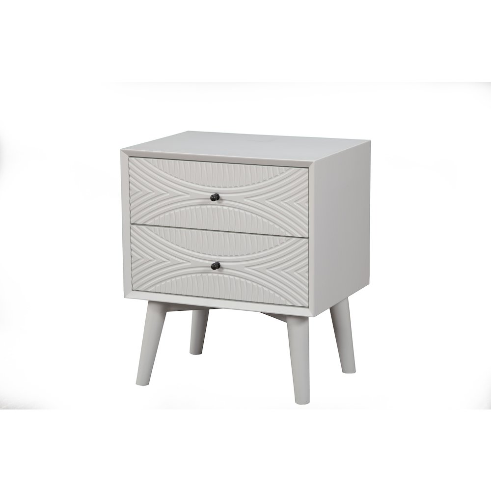 Tranquility Nightstand, White. Picture 3