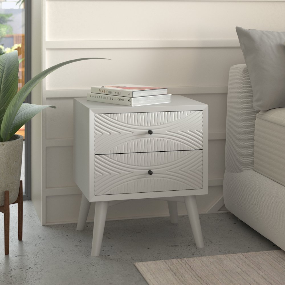 Tranquility Nightstand, White. Picture 7