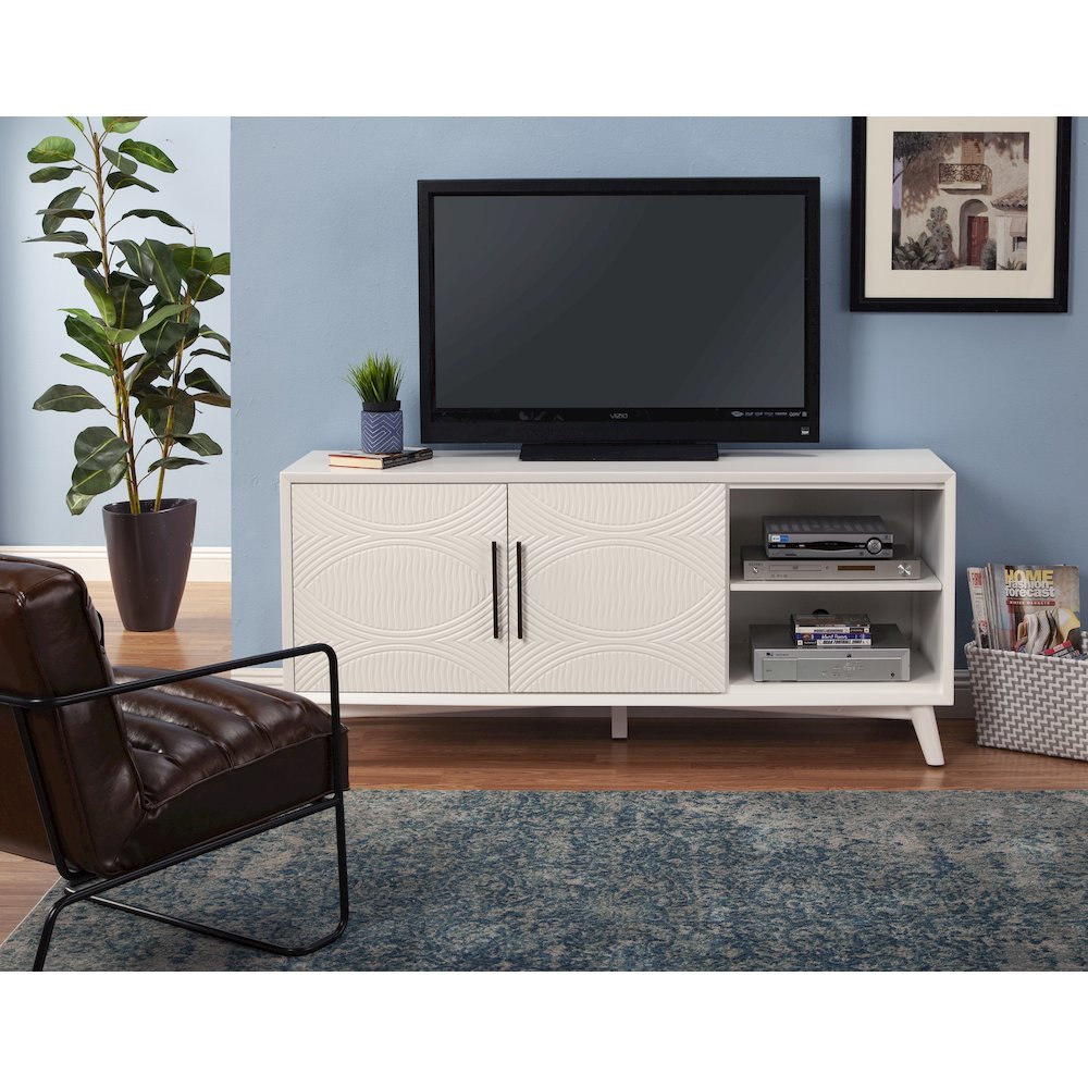 Tranquility TV Console, White. Picture 3