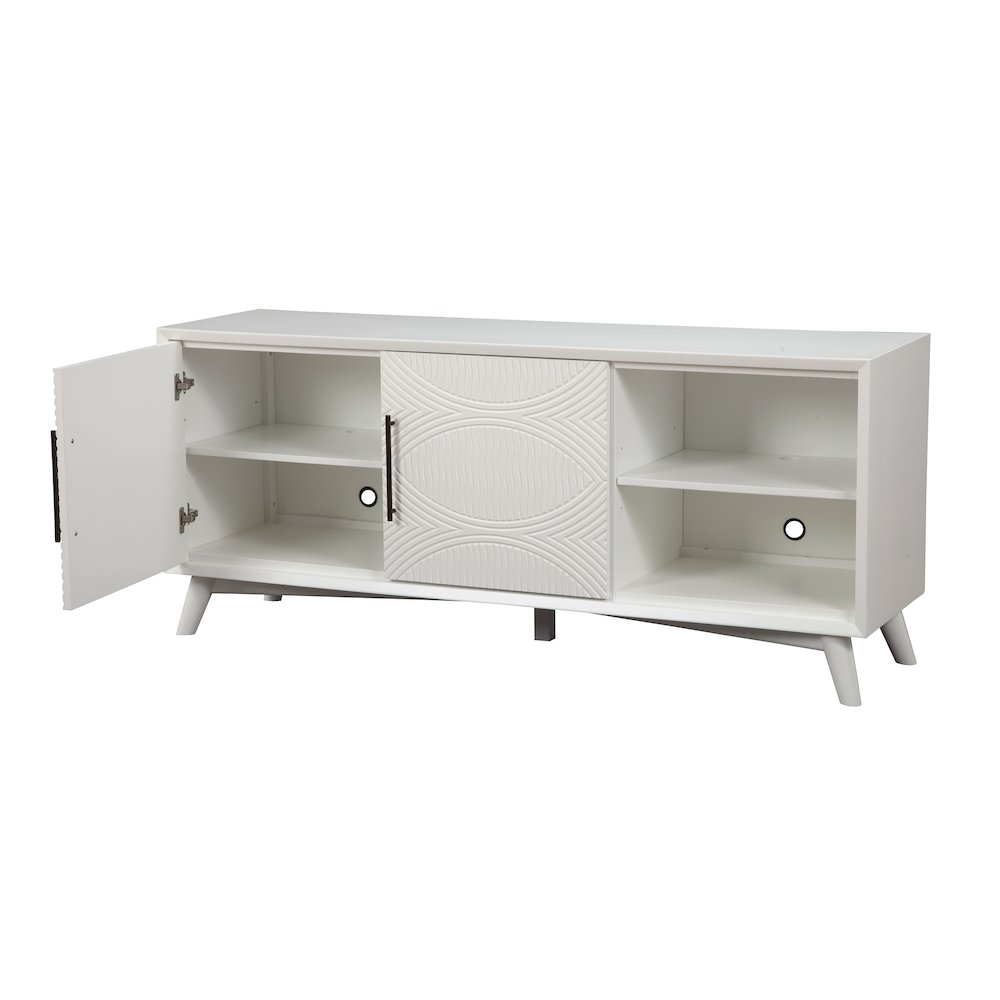 Tranquility TV Console, White. Picture 5