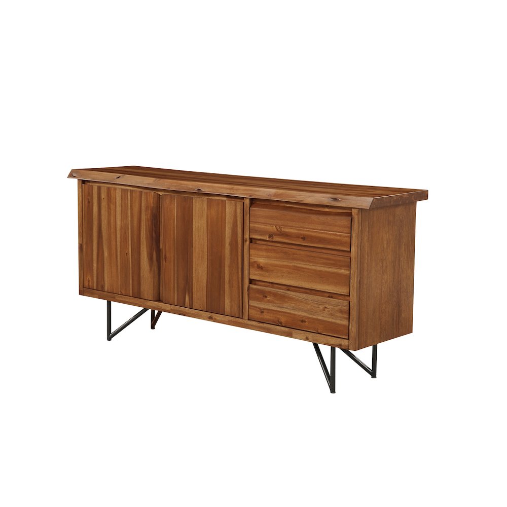 Live Edge Server, Light Walnut. Picture 2