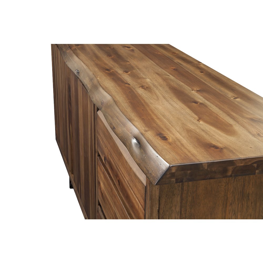 Live Edge Server, Light Walnut. Picture 4