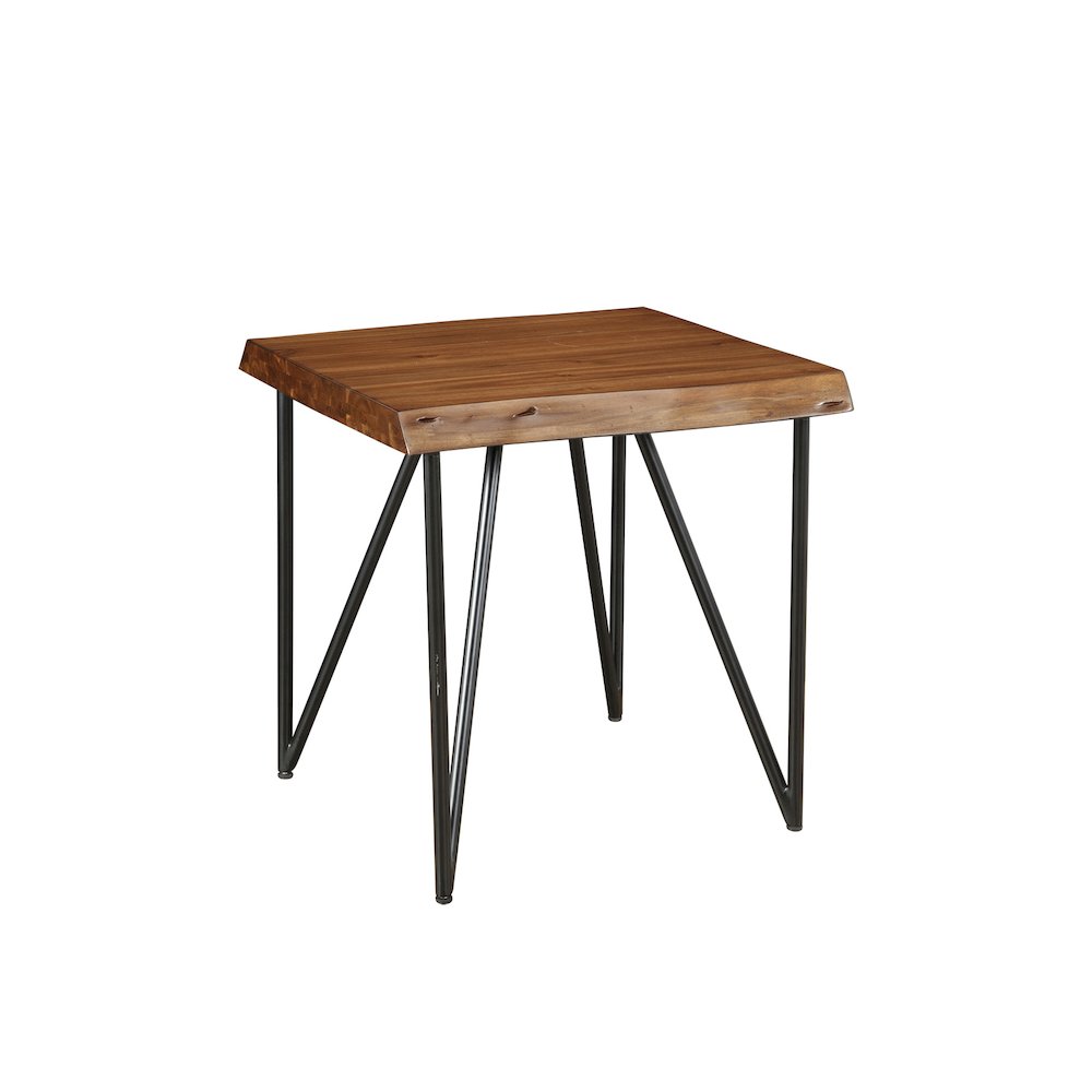 Live Edge End/Lamp Table, Light Walnut. Picture 2