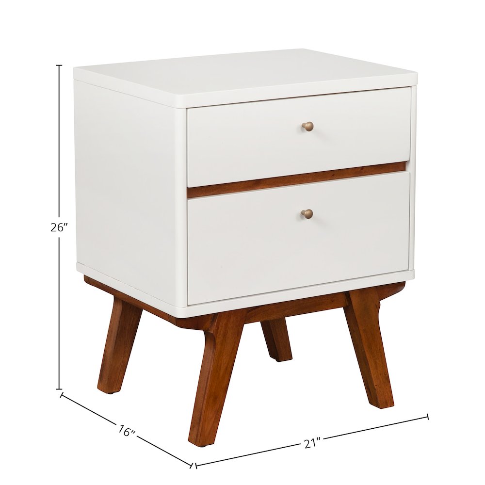 Dakota Two Drawer Nightstand. Picture 1