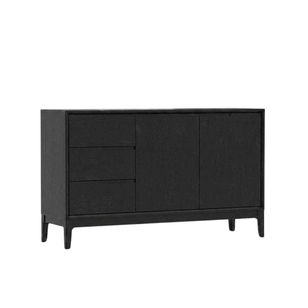Mindy Wood Dining Server with Open Shelving and Buffet Storage Cabinet. Picture 3