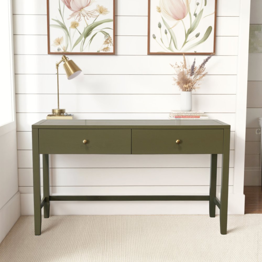 Avery Writing Desk, Olive Green. Picture 2