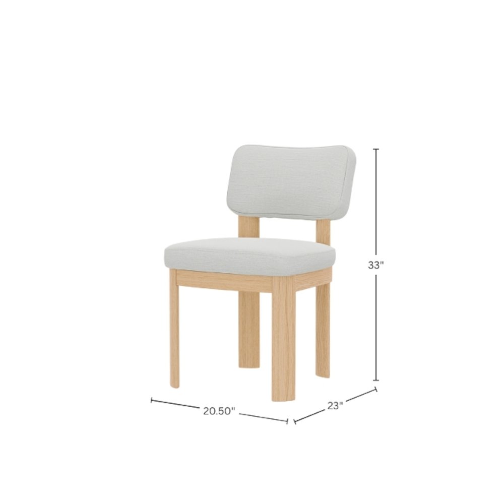 Gabrielle Side Chairs, Light Oak (Set of 2). Picture 4