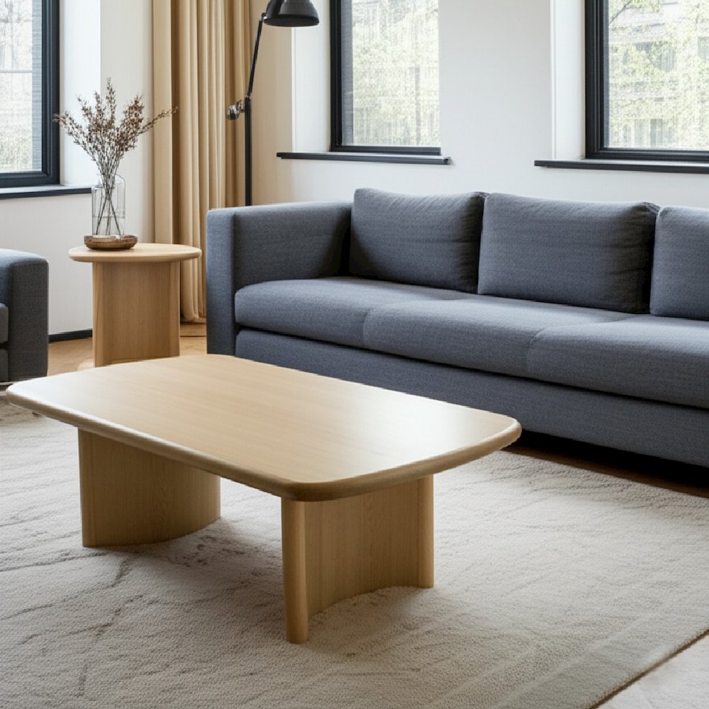 Gabrielle End Table, Light Oak. Picture 4