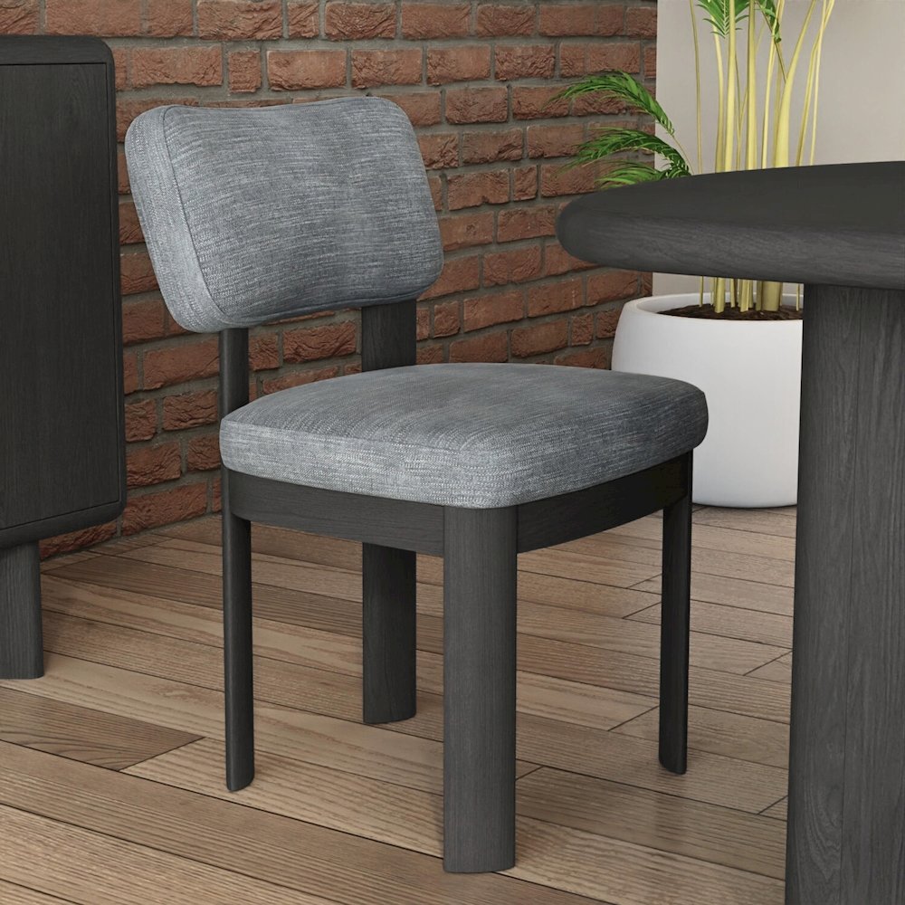 Gabrielle Side Chairs, Black (Set of 2). Picture 2