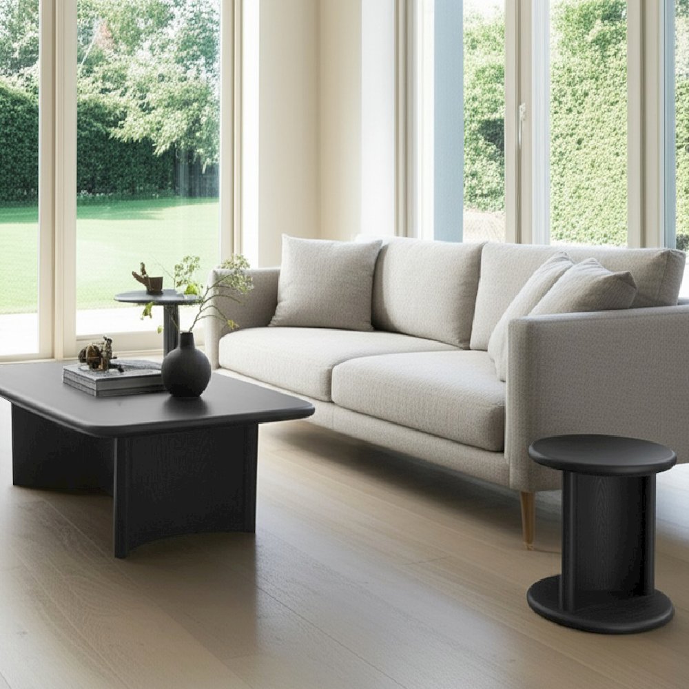 Gabrielle End Table, Black. Picture 5